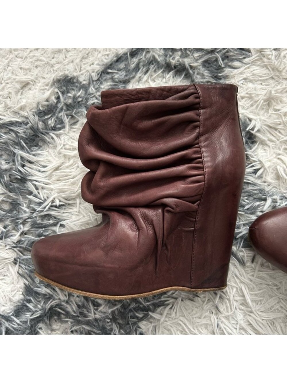 Maison Martin Margiela Leather Slouch Boots - Picture 2 of 7